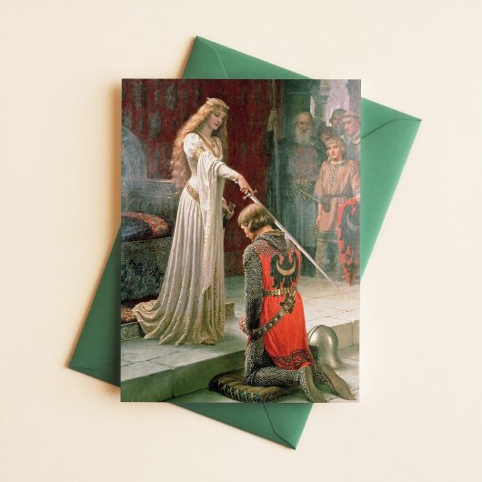 Leighton Accolade Ridderkunst Pre Raphaelite Briefkaart