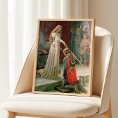 Leighton Accolade Ridderkunst Pre Raphaelite Poster