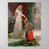 Leighton Accolade Ridderkunst Pre Raphaelite Poster (Voorkant)