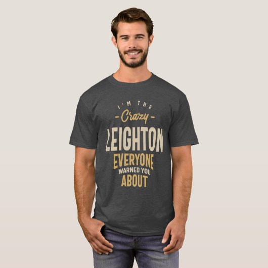 Leighton Persoonlijke naam T-shirt (Voorkant volledig)