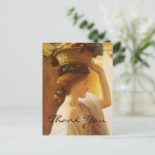 Leighton's meisje met een mand fruit briefkaart (Staand voorkant)