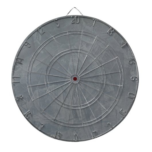 Leigrijze Venetiaans Pleisterwerk Dartbord (Voorkant)