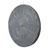Leigrijze Venetiaans Pleisterwerk Dartbord (Voorkant Rechts)