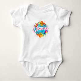 LEIIWAA Baby Jersey Bodysuit – Geboren met trots,