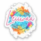LEIIWAA – Eiland Girl Power Stickers (Voorkant)