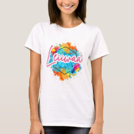 LEIIWAA – Ik ben het Plan | Krachtig Eiland Meisje T-shirt