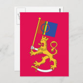 Leijona ja Saamen lippu - postikortti Briefkaart (Voorkant / Achterkant)