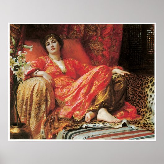 Leila, 1892 Sir Frank Dicksee Poster (Voorkant)