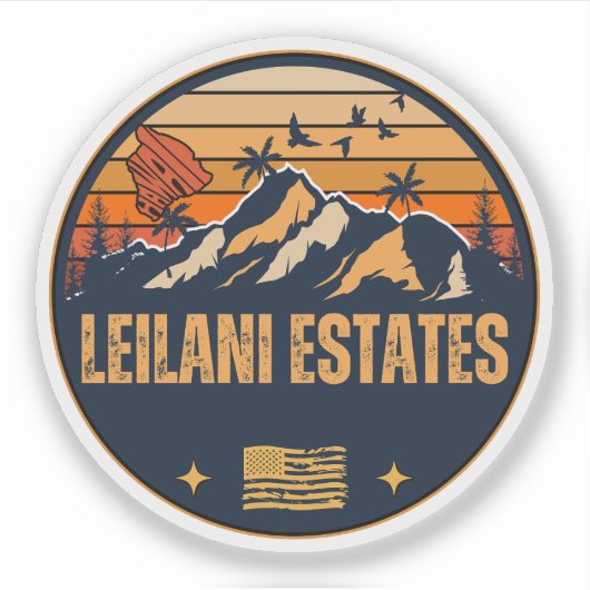 Leilani Estates, Hawaï Sticker (Voorkant)