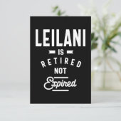 Leilani Persoonlijke naam Birthday Gift RSVP Kaartje (Staand voorkant)