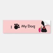 LeiLani the Black Lab Bumpersticker (Voorkant)