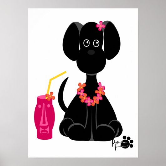 LeiLani the Black Lab Poster (Voorkant)