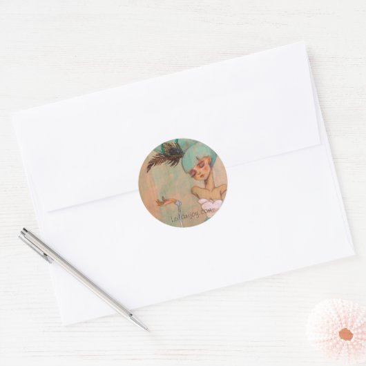Leilanijoy.com Ronde Sticker (Envelop)