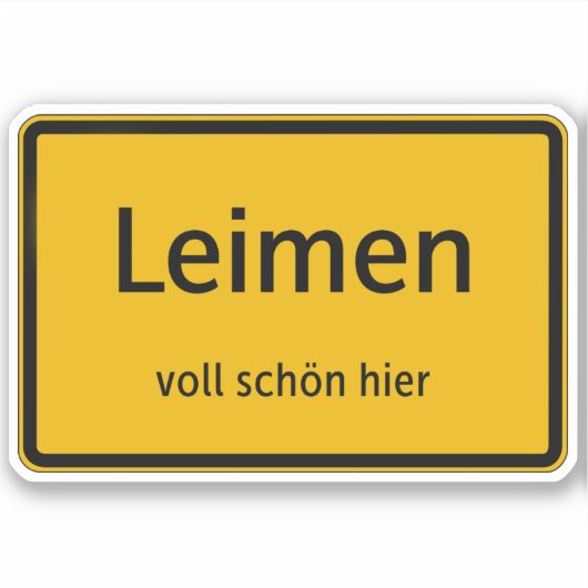 Leimen Aufkleber Sticker Autoaufkleber (Voorkant)