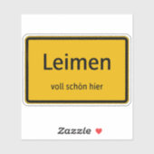 Leimen Aufkleber Sticker Autoaufkleber (Vel)