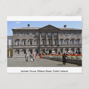 Leinster House, Kildare St. Dublin City, Ierland Briefkaart
