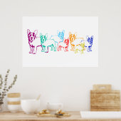 Leinwand Bullywelpen Poster (Keuken)