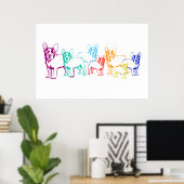Leinwand Bullywelpen Poster (Thuiskantoor)