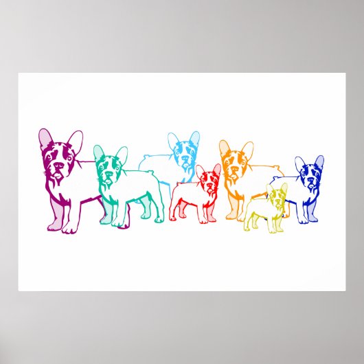 Leinwand Bullywelpen Poster (Voorkant)