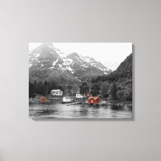 Leinwand - Norwegen (Raftsund nähe Trollfjord) Canvas Afdruk (Voorkant)