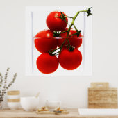 Leinwandbild Tomaten im Glas Abstrakt Stillleben Poster (Keuken)