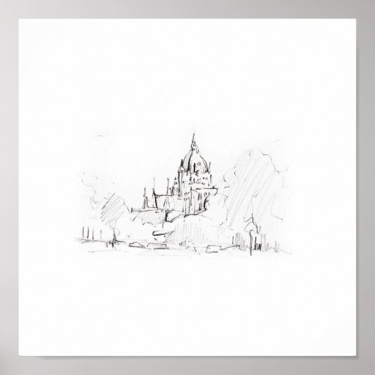 Leinwanddruck Kunstdruck Hannover Rathaus Poster (Voorkant)