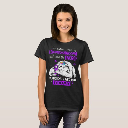 Leiomyosarcoma Awareness Month Ribbon Gifts T-shirt (Voorkant volledig)