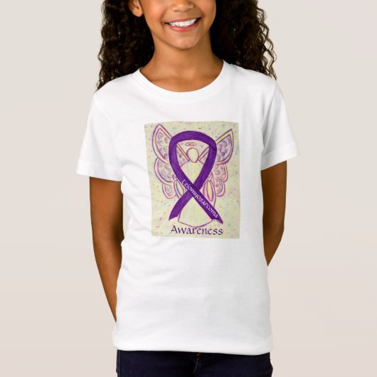 Leiomyosarcoma Bewustzijnslint Engel T-shirt (Voorkant)