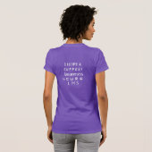 Leiomyosarcoma (LMS) bewustzijnslint engel shirt (Achterkant volledig)