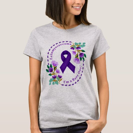 Leiomyosarcomen Awareness T shirt (Voorkant)
