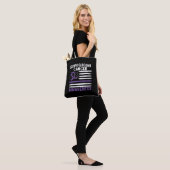 Leiomyosarcoom kankerbewustzijn tote bag (Op model)