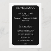 leipaarden herdenkingspaarten programmakaart (Achterkant)