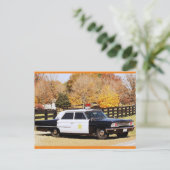 Leipers Vork, TN Politieauto Herfstschilderij Briefkaart (Staand voorkant)