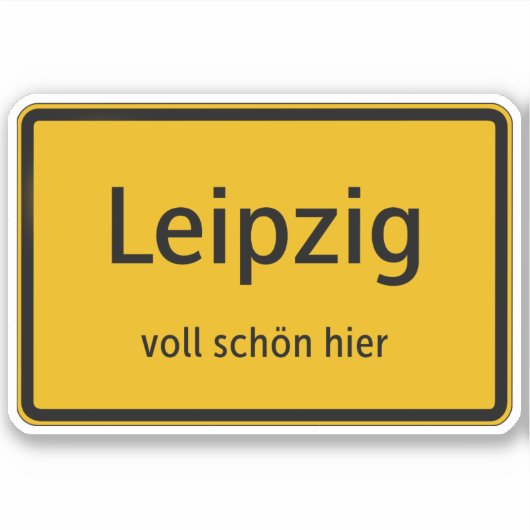 Leipzig Aufkleber Sticker Autoaufkleber (Voorkant)