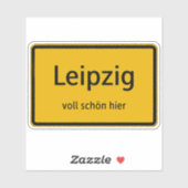 Leipzig Aufkleber Sticker Autoaufkleber (Vel)