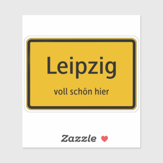 Leipzig Aufkleber Sticker Autoaufkleber (Vel)