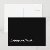 Leipzig bei Nacht Briefkaart (Voorkant / Achterkant)