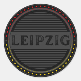 Leipzig City Pride Embleem – Duitse identiteit Ronde Sticker