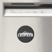 Leipzig City Skyline Magnet / kühlschrankmagnet (Insitu (Vaatwasser))
