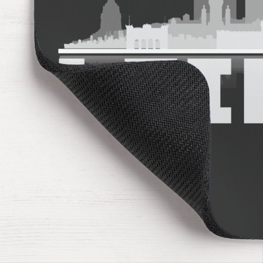 Leipzig City Skyline Mousepad Muismat (Hoek)