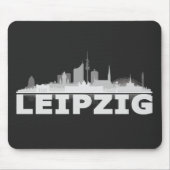Leipzig City Skyline Mousepad Muismat (Voorkant)