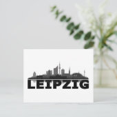 Leipzig City Skyline - Postkarte Briefkaart (Staand voorkant)