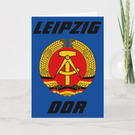 Leipzig, DDR, DDR - Oost-Duitsland (Ossi) Kaart (Voorkant)
