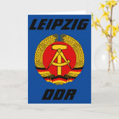 Leipzig, DDR, DDR - Oost-Duitsland (Ossi) Kaart (Gele Bloem)