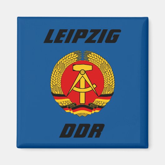 Leipzig, DDR - Deutsche Demokratische Republiek Magneet (Voorkant)