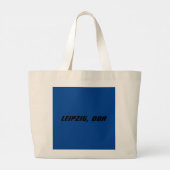 Leipzig, DDR - Oost-Duitsland Grote Tote Bag (Achterkant)