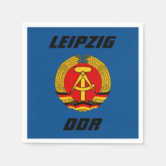 Leipzig, DDR - Oost-Duitsland Servet (Voorkant)