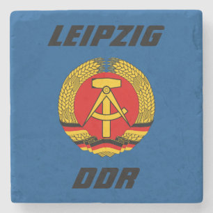 Leipzig, DDR - Oost-Duitsland Stenen Onderzetter