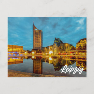 Leipzig, Duitsland Briefkaart