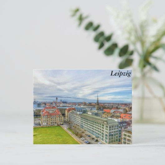 Leipzig, Duitsland Briefkaart (Staand voorkant)